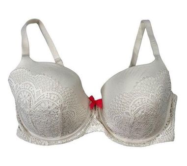 Victorias Secret Gray Bra Buste Double Demi lined Victoria's