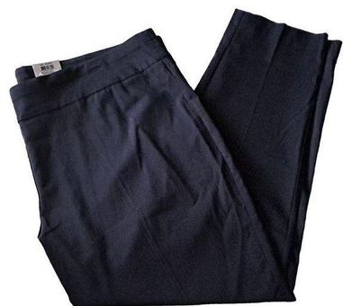 New Alfani Womens Tummy Control Skinny Navy Blue Pants 26W