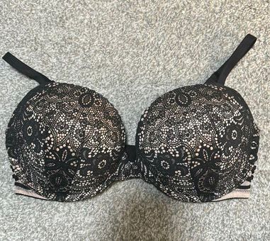 Victoria's Secret, Intimates & Sleepwear, Victoria Secret Very Sexy  Floral Black Push Up Bra 32dd