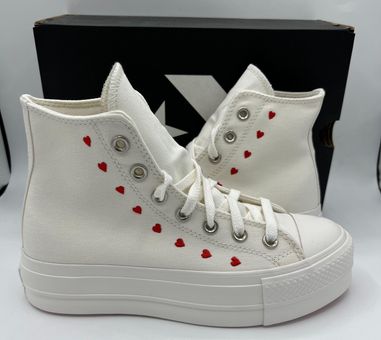 CONVERSE Chuck Taylor All Star Lift Embroidered Hearts