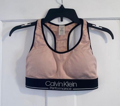 Calvin Klein Performance Padded Sports Bra Blush Light Pink