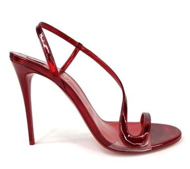 LOUBOUTIN Patent Peep-Toe Slingbacks - More Than You Can Imagine