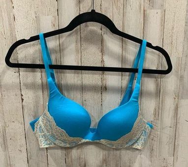 Victoria's Secret Women's Size 34 B Green Underwire Push-Up Bra