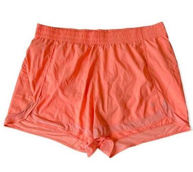 Athleta Plus Size Mesh Racer Run 4” Island Coral Breathable Short