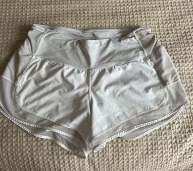 Lululemon White Running Shorts