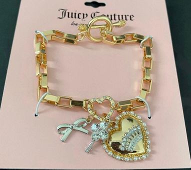 New with tag. Juicy Couture Gold Tone Bracelet with