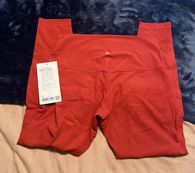 Lululemon Align Ribbed 25” Red Size 10 - $55 (53% Off Retail) New