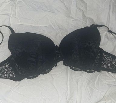 Black Lacy Push Up Bra Size 36 C - $10 - From Olivia