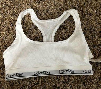 Calvin Klein Girls small white sports bra Size 00 - $14 New With Tags -  From Mariah