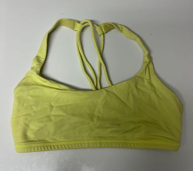 LULULEMON FREE TO BE BRA YELLOW GYM