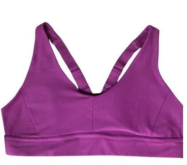 Xersion Sports Bra Sz XXL Purple Light Padding Adjustable Straps