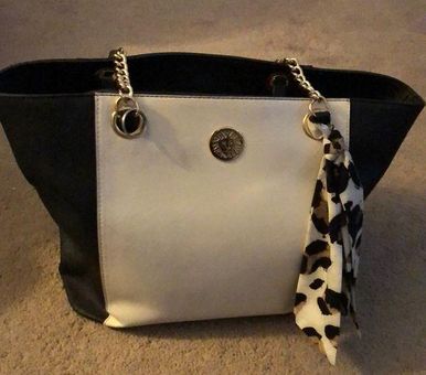 ANNE KLEIN WHITE And Black Purse Double Handle Shoulder Bag Size Large  Brand New £36.84 - PicClick UK