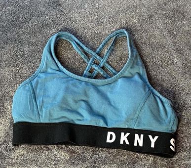 DKNY Blue / Black sports bra with cross back ( M ) Size M - $10 - From  Melissa