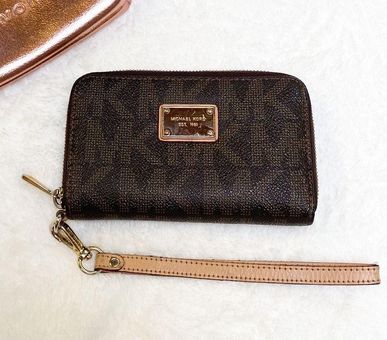 Michael Kors Brown Wristlet