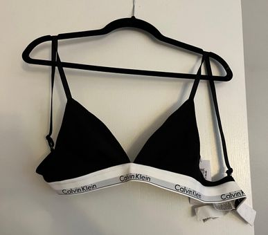Calvin Klein Triangle Bralette Black Size M - $13 (67% Off Retail) New With  Tags - From Erika