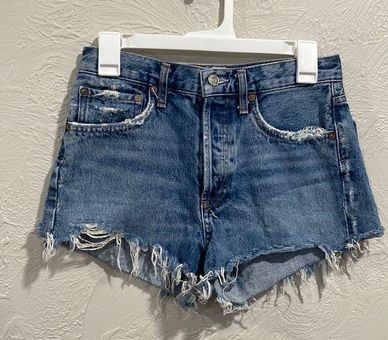 AGOLDE Parker Cut Off Shorts in Rock Steady Size 25 55 From