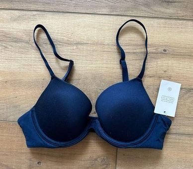 Auden Bra 32A Navy Womens Lingerie T-Shirt Underwire Tank Soft