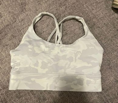 Lululemon Energy Bra Long Line Gray Size M - $40 (42% Off Retail