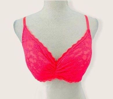 Victoria's Secret Victoria Secret Bight Pink Lined Demi 32D Size