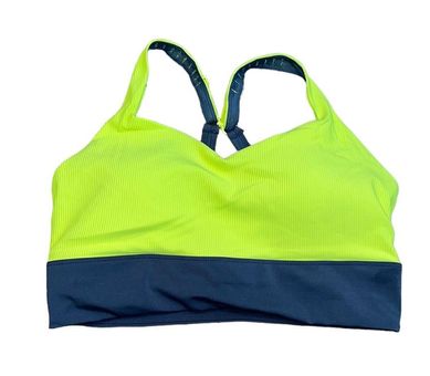 Zyia Women's Active Parallel Luxe Sports Bra in Yellow and Gray Size XL -  $30 - From Julia