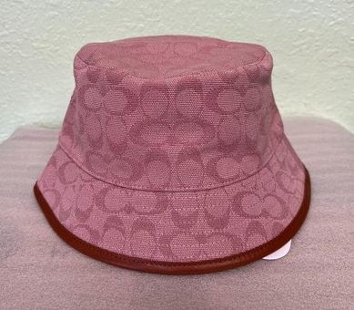 Coach Signature Jacquard Bucket Hat In Organic Cotton And