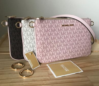 Michael Kors 3 In 1 Crossbody Bag with Removable Pouch (Powder Blush) 