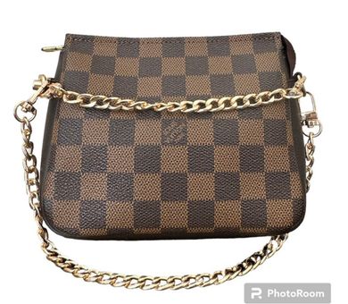 Louis Vuitton Trousse Damier Ebene Pochette Handbag