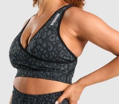 Gymshark Adapt Animal Seamless Sports Bra Black Size M - $25