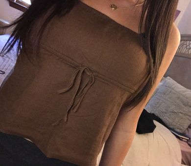 Brandy Melville kinsley tube top - BROWN