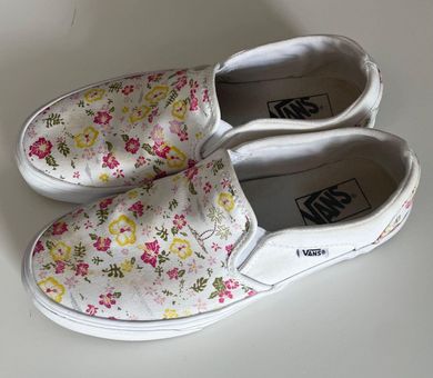 Vans Vintage Floral Slip-On Skate Shoes