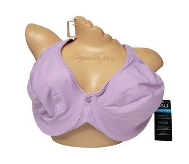 NWT Bali Passion for Comfort Underwire Bra 3383 42D Lilac Purple