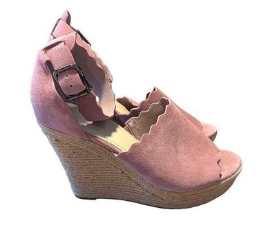 Marc fisher store scalloped wedges