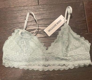 Urban Outfitters NWT uo geo pattern bra bralette L Green Size L