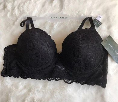 Laura Ashley Lace Bralette in Black L