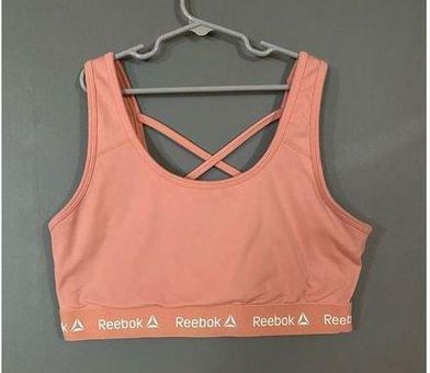 Reebok Pink Cross Back Sports Bra Size Large - $12 - From Nicole