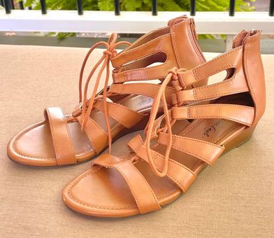 American Eagle Outfitters | Shoes | American Eagle Outfitters Cherry Brown Gladiator  Sandals | Poshmark