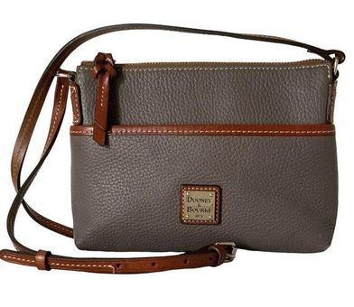 Dooney & Bourke Pebbled Leather Ginger Pouchette Crossbody Bag, Elephant