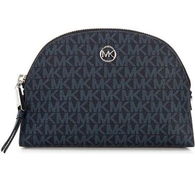 Shop MICHAEL Michael Kors Heritage Monogram Coated Canvas Pouch