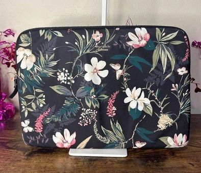 Kate Spade Pink Floral Print Leather Laptop Sleeve Kate Spade