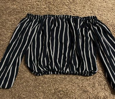 Brandy Melville Striped Off The Shoulder Top Multiple - $6 (70% Off