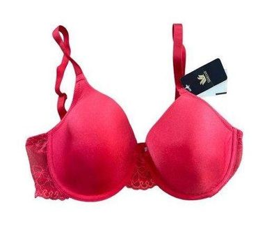 Wacoal Red Bra Size 34D Lace Contour Underwire 853127 Lightweight NWT New -  $25 New With Tags - From Stephanie