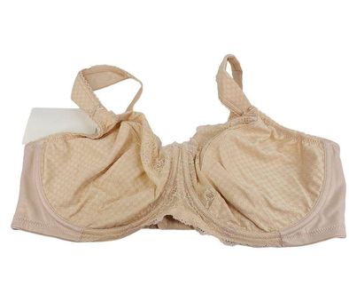 Glamorise Underwire Bra 44D Beige Nude Stretch Lace New Size undefined -  $35 New With Tags - From Kris