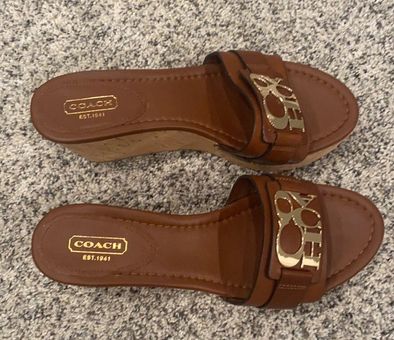 Coach Sandals Brown Size 8.5 64 36 Off Retail From Mandy