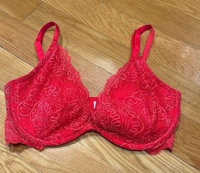Victoria's Secret very sexy red push -up without padding bra size