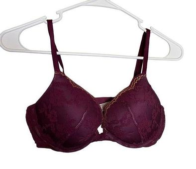 Victoria's Secret VS Burgundy Lace Dream Angels Push Up Bra