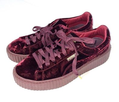 bladerdeeg dwaas Ambtenaren Puma x Fenty Rihanna Velvet Maroon Creeper Sneakers Size 9.5 Red - $95 -  From Allyson