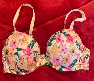 Pink by Victoria Secret Floral Push-up Bra 36D