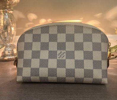 LOUIS VUITTON Damier Azur Cosmetic Pouch White-US