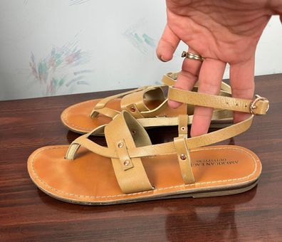 American Eagle Outfitters Strappy Sandals Tan Size 8 6 82 Off