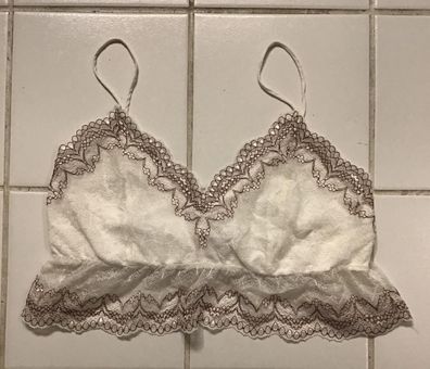 ZARA Lace Bralette White Size M - $16 (67% Off Retail) - From Colleen